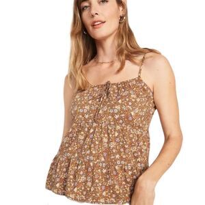 Old Navy Sleeveless Tiered Floral Cami Swing Blouse